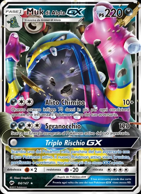 Muk di Alola GX card in Italian