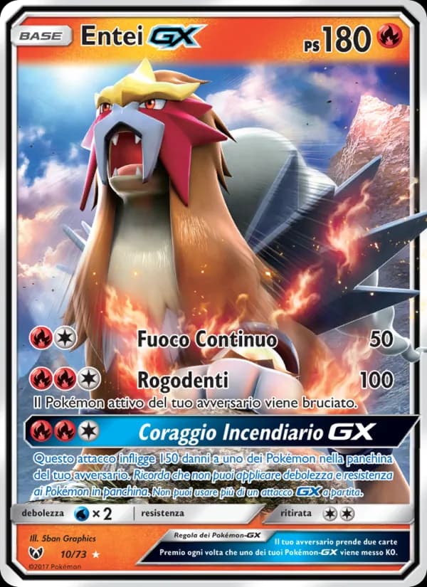 Entei GX card in Italian