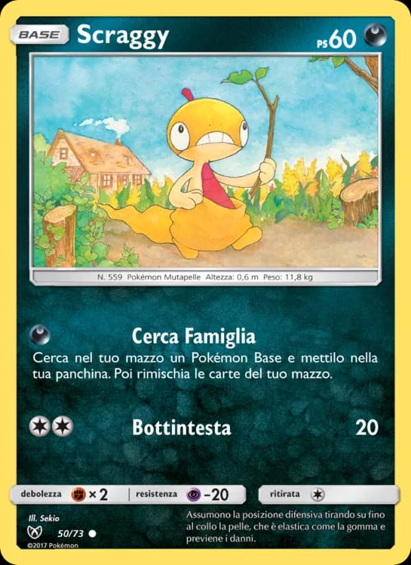 Scraggy card in Italian