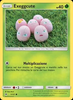 Exeggcute card in Italian