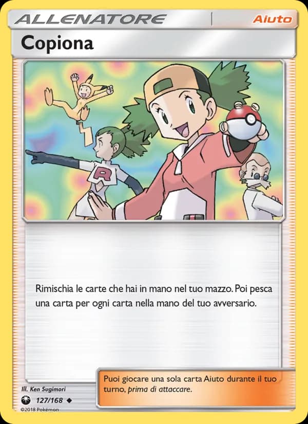 Copiona card in Italian
