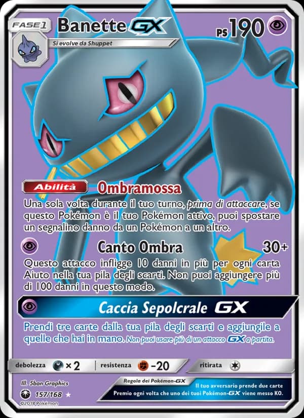 Banette GX card in Italian