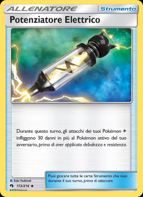 Potenziatore Elettrico card in Italian