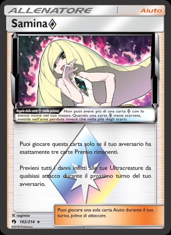 Samina ◇ card in Italian