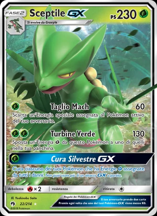Sceptile GX card in Italian
