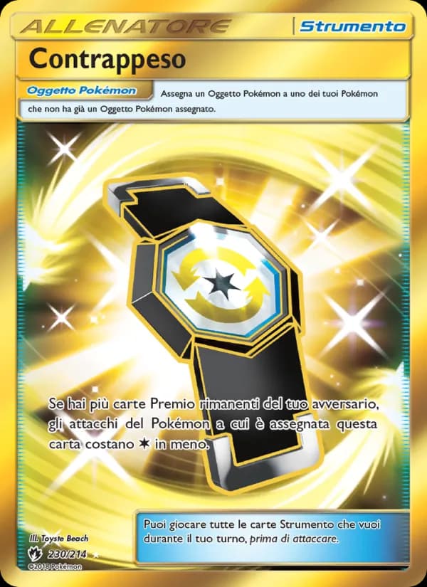 Contrappeso card in Italian