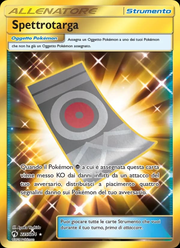 Spettrotarga card in Italian