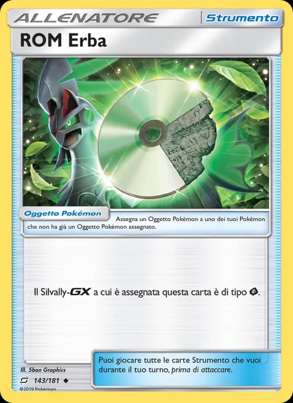 ROM Erba card in Italian