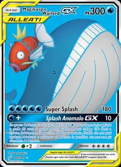 Magikarp e Wailord GX card in Italian