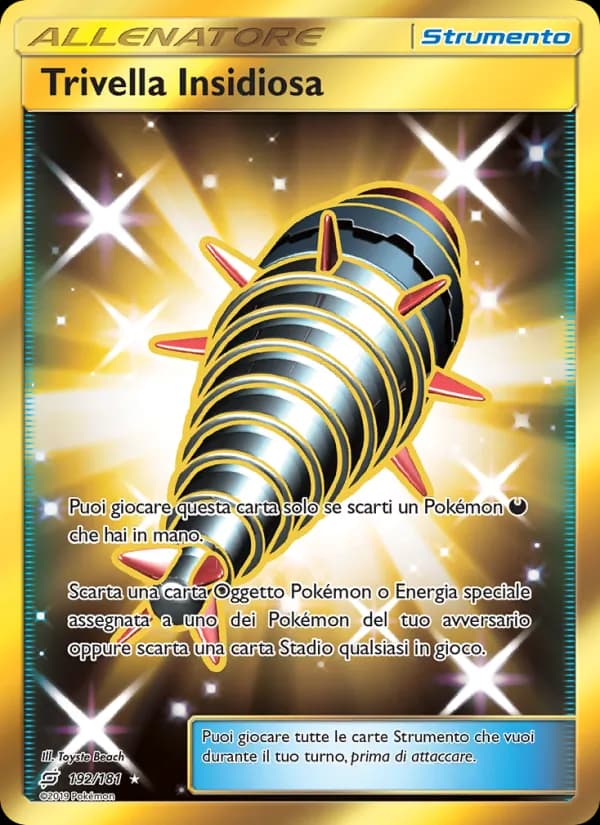 Trivella Insidiosa card in Italian