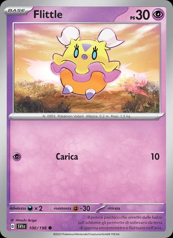 Flittle card in Italian