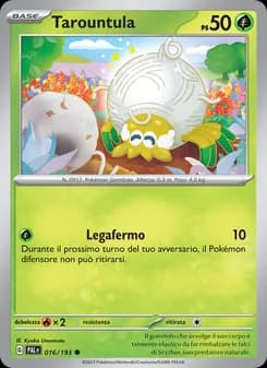 Tarountula card in Italian