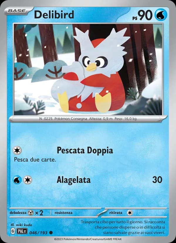Delibird card in Italian
