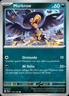 Murkrow card in Italian