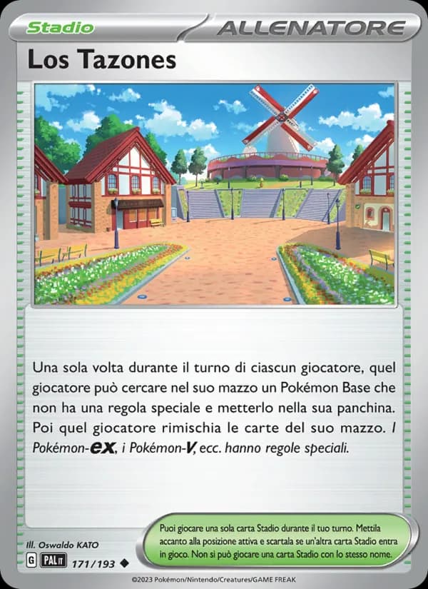 Los Tazones card in Italian