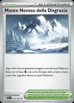 Monte Nevoso della Disgrazia card in Italian