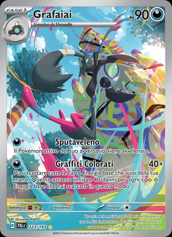 Grafaiai card in Italian