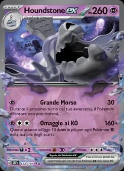 Houndstone-ex card in Italian
