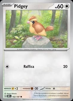Pidgey card in Italian