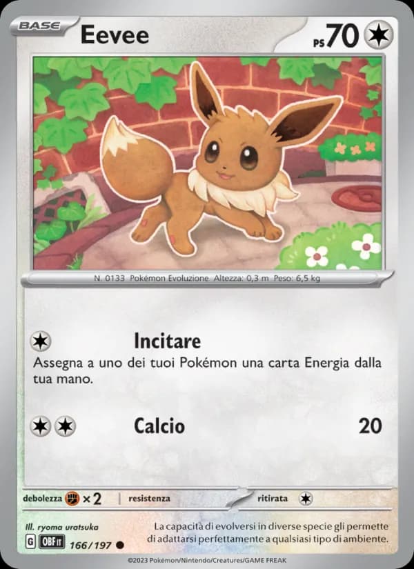 Eevee card in Italian