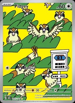 Pidgey card in Italian