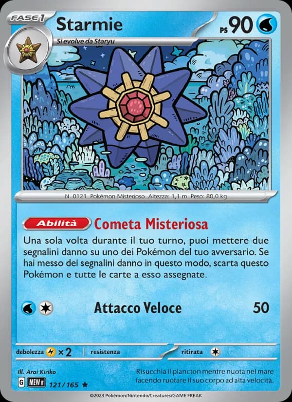 Starmie card in Italian