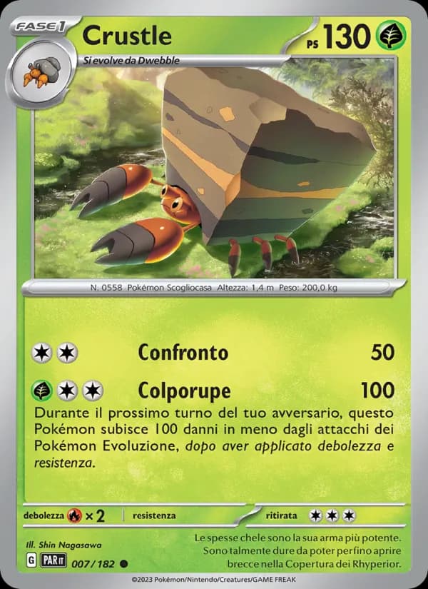 Crustle card in Italian