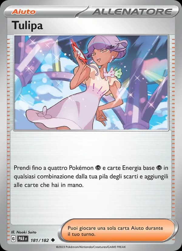 Tulipa card in Italian