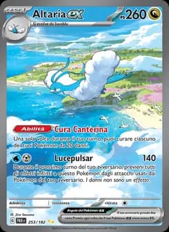Altaria-ex card in Italian