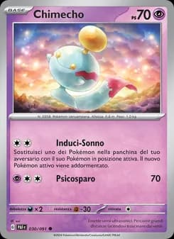 Chimecho card in Italian