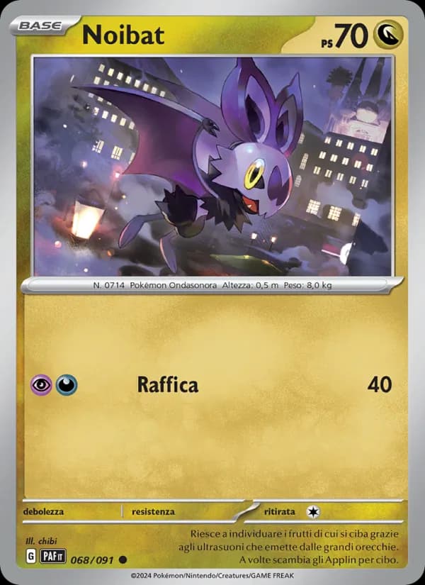 Noibat card in Italian