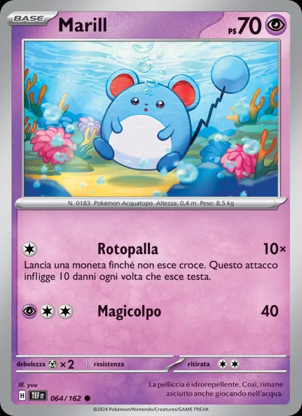 Marill card in Italian