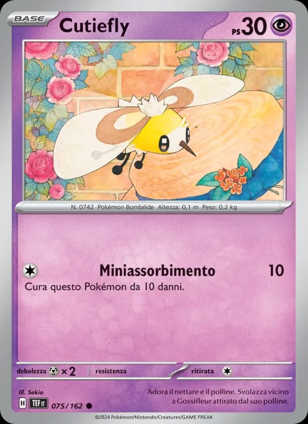 Cutiefly card in Italian
