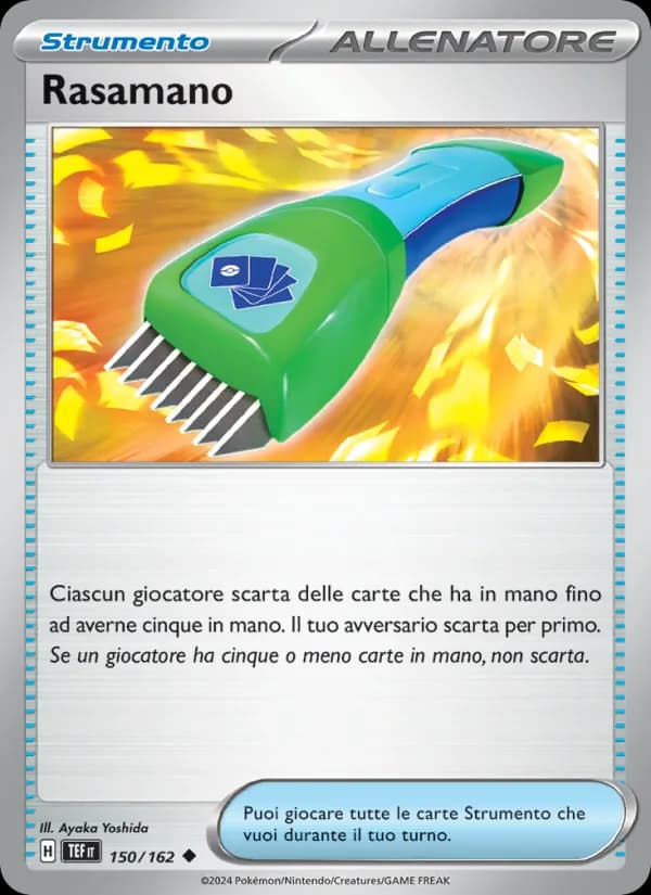 Rasamano card in Italian