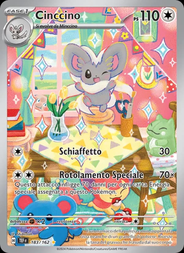 Cinccino card in Italian