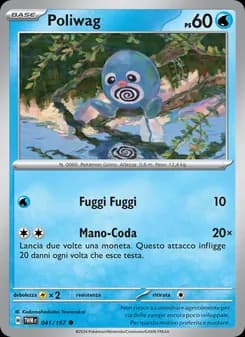 Poliwag card in Italian