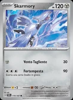 Skarmory card in Italian