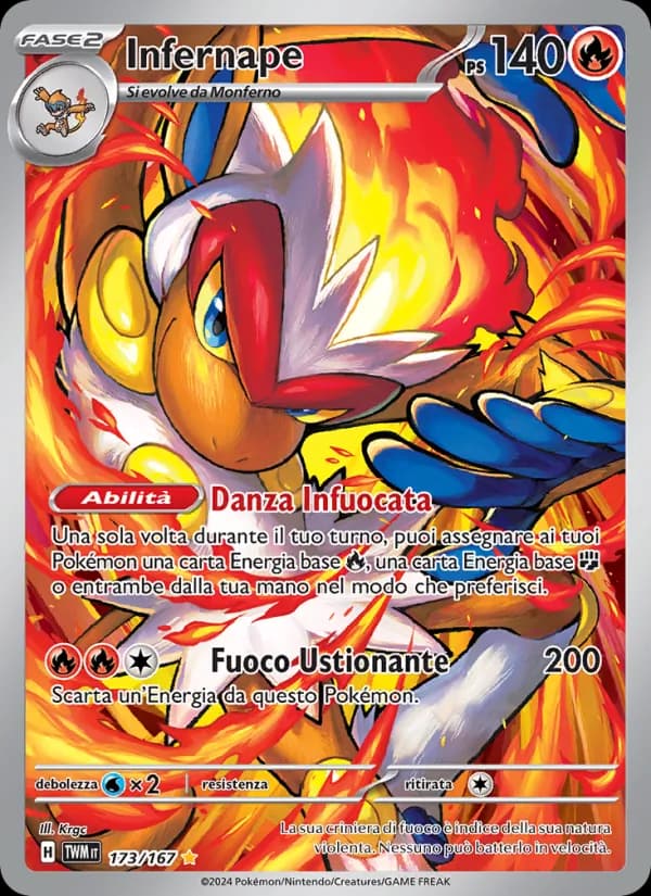 Infernape card in Italian