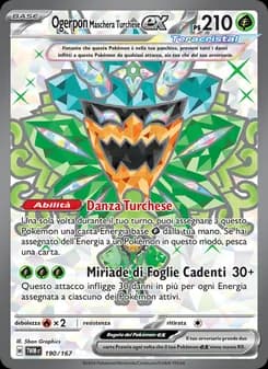Ogerpon Maschera Turchese-ex card in Italian