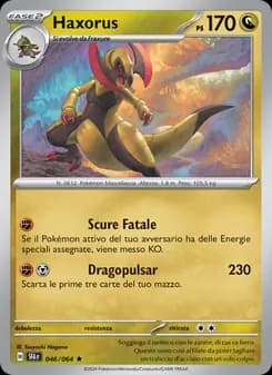 Haxorus card in Italian