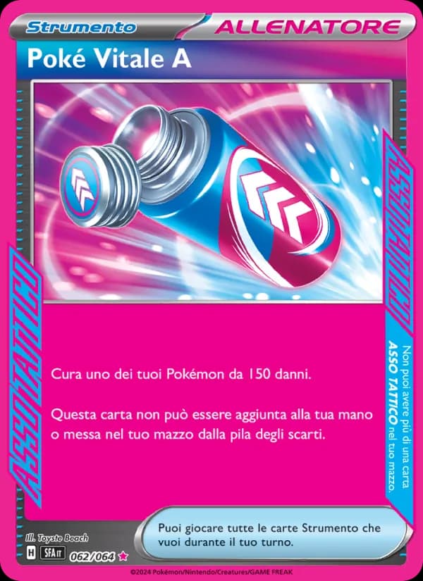 Poké Vitale A card in Italian