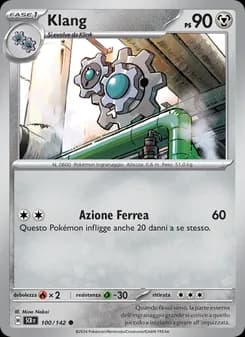 Klang card in Italian