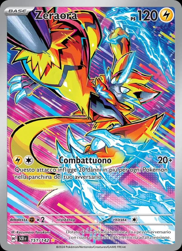 Zeraora card in Italian