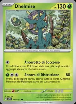 Dhelmise card in Italian
