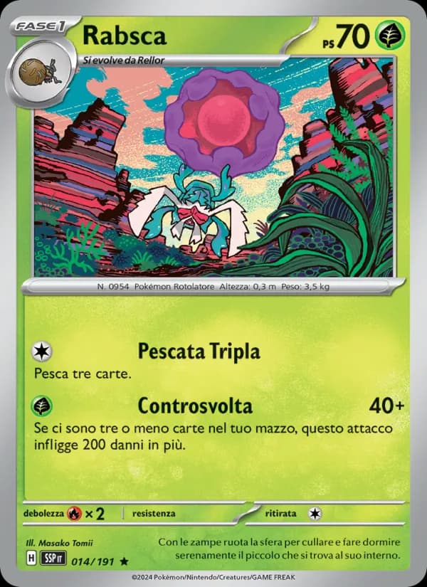 Rabsca card in Italian
