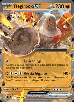 Regirock-ex card in Italian