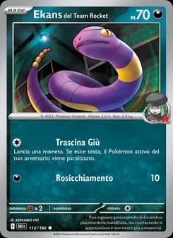Ekans del Team Rocket card in Italian