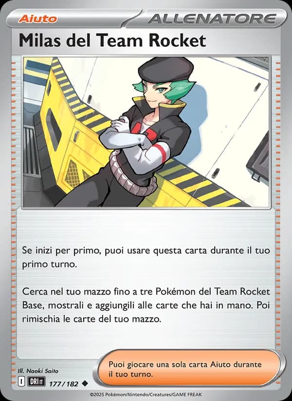 Milas del Team Rocket card in Italian
