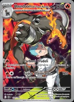 Houndoom del Team Rocket card in Italian