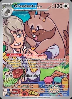Greedent di Pepe card in Italian